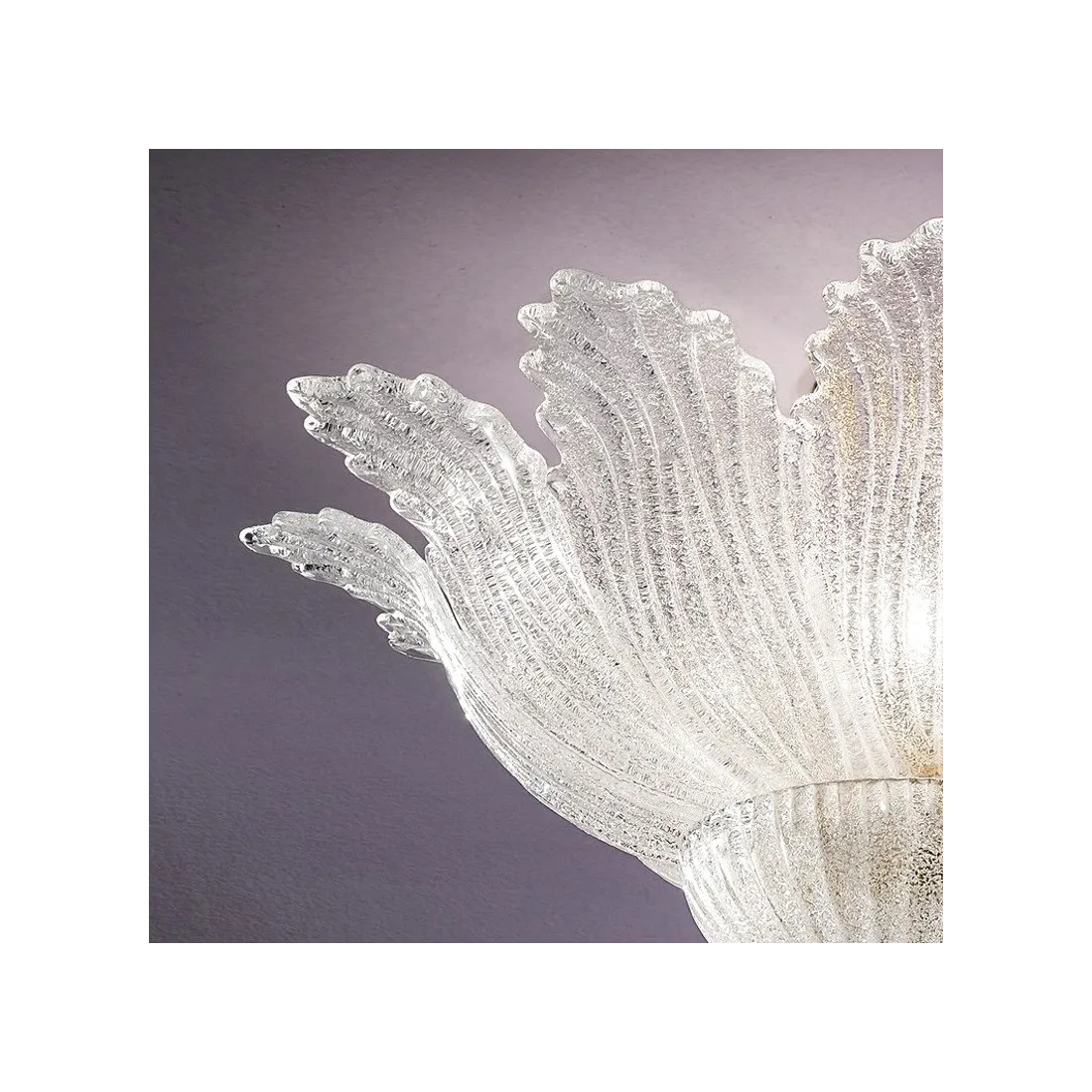 Plafonnier DP-2519 E14 33W, plafonnier classique en verre de Murano