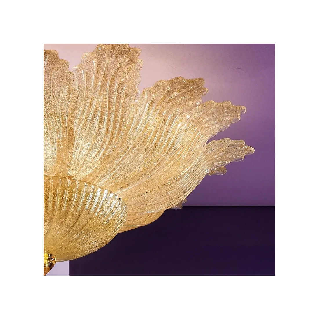 Plafoniera DP-2519 E14 33W vetro murano classica lampada soffitto interno