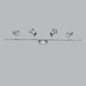 Spot avec 4 lumières LED orientables en métal chromé EROS Illuminando