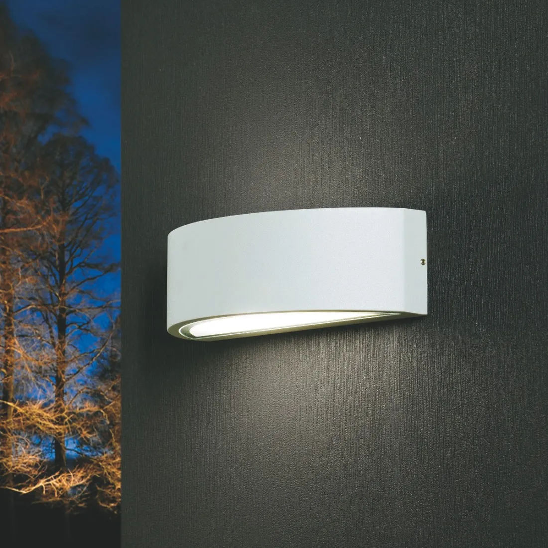 PG-LENTE 5581 E27 Applique LED aluminium bi-émission avec applique murale externe