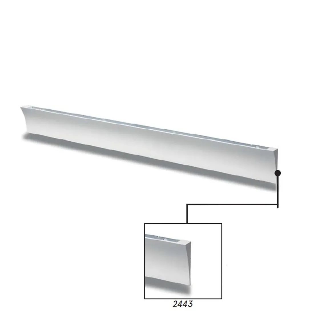 Applique BF-2443A STRIP LED 10W SANS FIL blanc lampe en plâtre mur intérieur dissimulé IP20