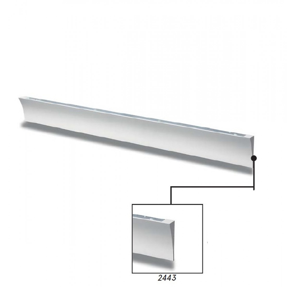 Applique BF-2443A STRIP LED 10W WIRELESS gesso bianco lampada parete scomparsa interno IP20