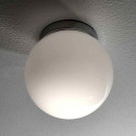 Plafoniera Illuminando SFERA PL M 30CM E27 LED lampada soffitto moderna vetro bianco latte lucido interno