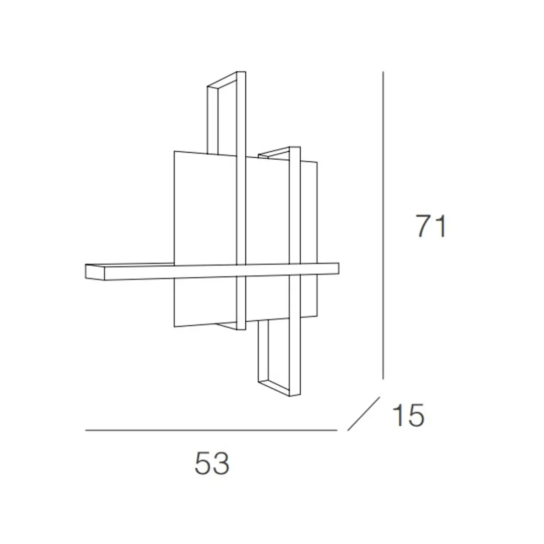 Plafoniera CROSS 1106 70 Top Light