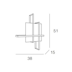 Plafoniera CROSS 1106 50 Top Light