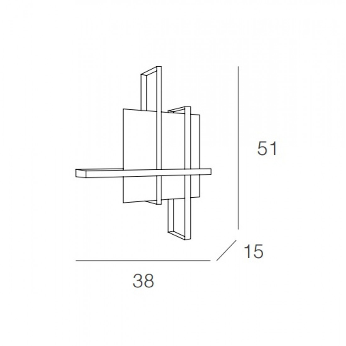 Plafoniera CROSS 1106 50 Top Light