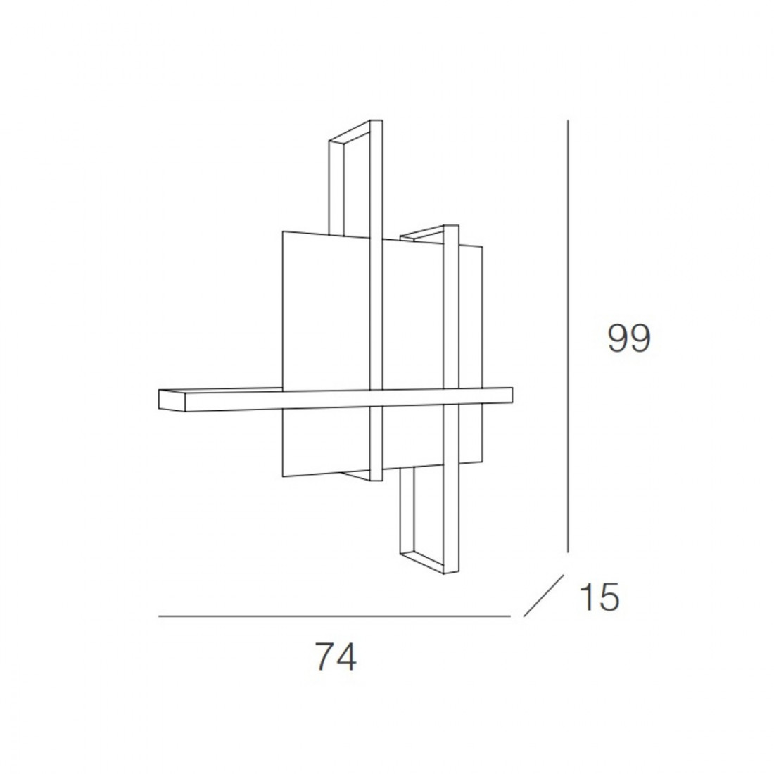 Plafoniera CROSS 1106 100 Top Light