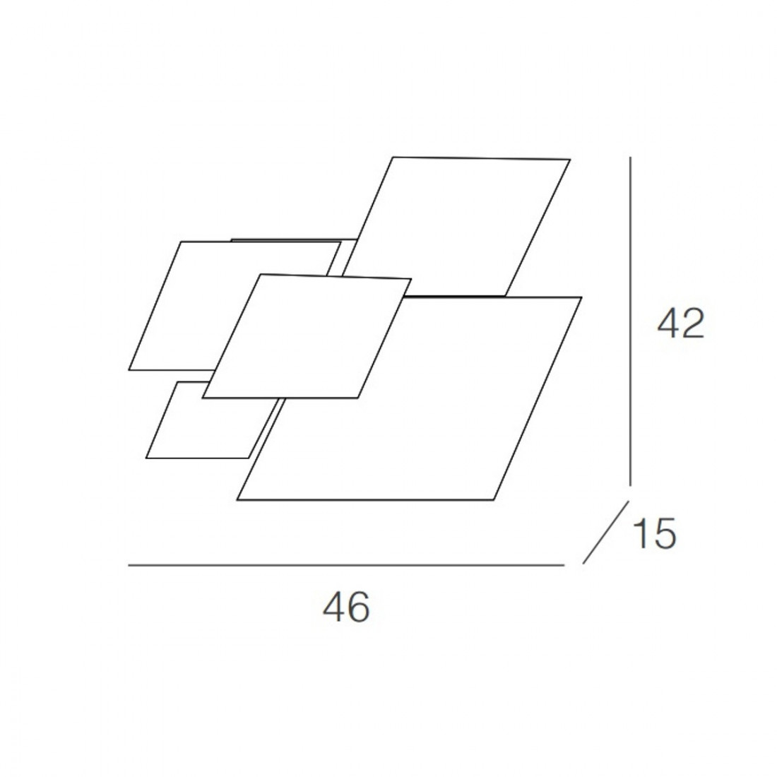 Applique SHADOW 1088 PL45 Top Light