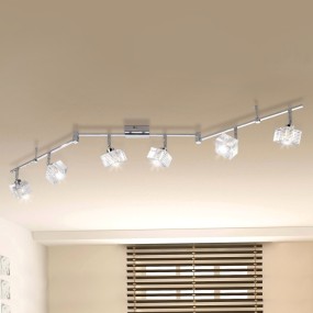 Binario moderno Top Light METROPOLITAN 1047 F6 G9 LED metallo vetro orientabile soffitto parete