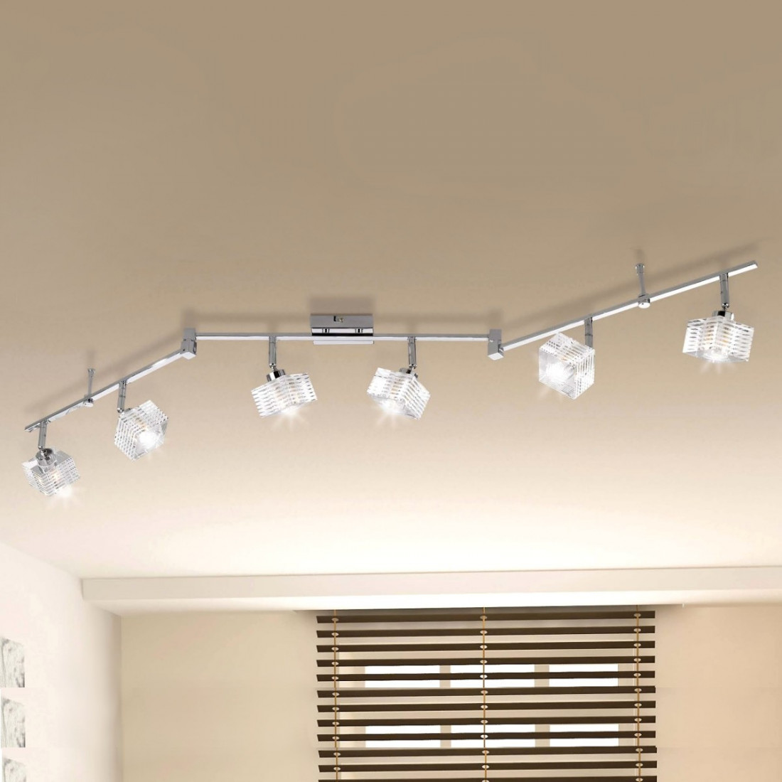 Track TP-METROPOLITAN 1047 F6 G9 40W 6 lampes plafonnier