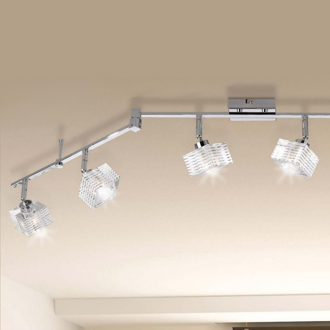 Binario TP-METROPOLITAN 1047 F6 G9 40W 6 luci lampada soffitto parete