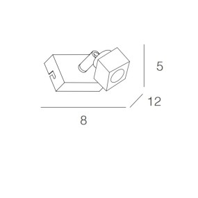 TP-METROPOLITAN 1047 F1 G9 40W 1 lumière applique murale plafonnier