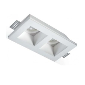Foco empotrable de yeso LED PAN International PRIAMO INC1503 GU10 spot pintable para falso techo