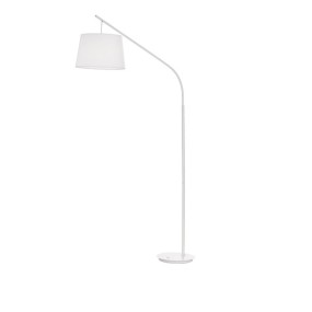 Lampadaire en arc ID-DADDY PT1 E27 Lampadaire en tissu PVC bras métallique arc intérieur moderne IP20