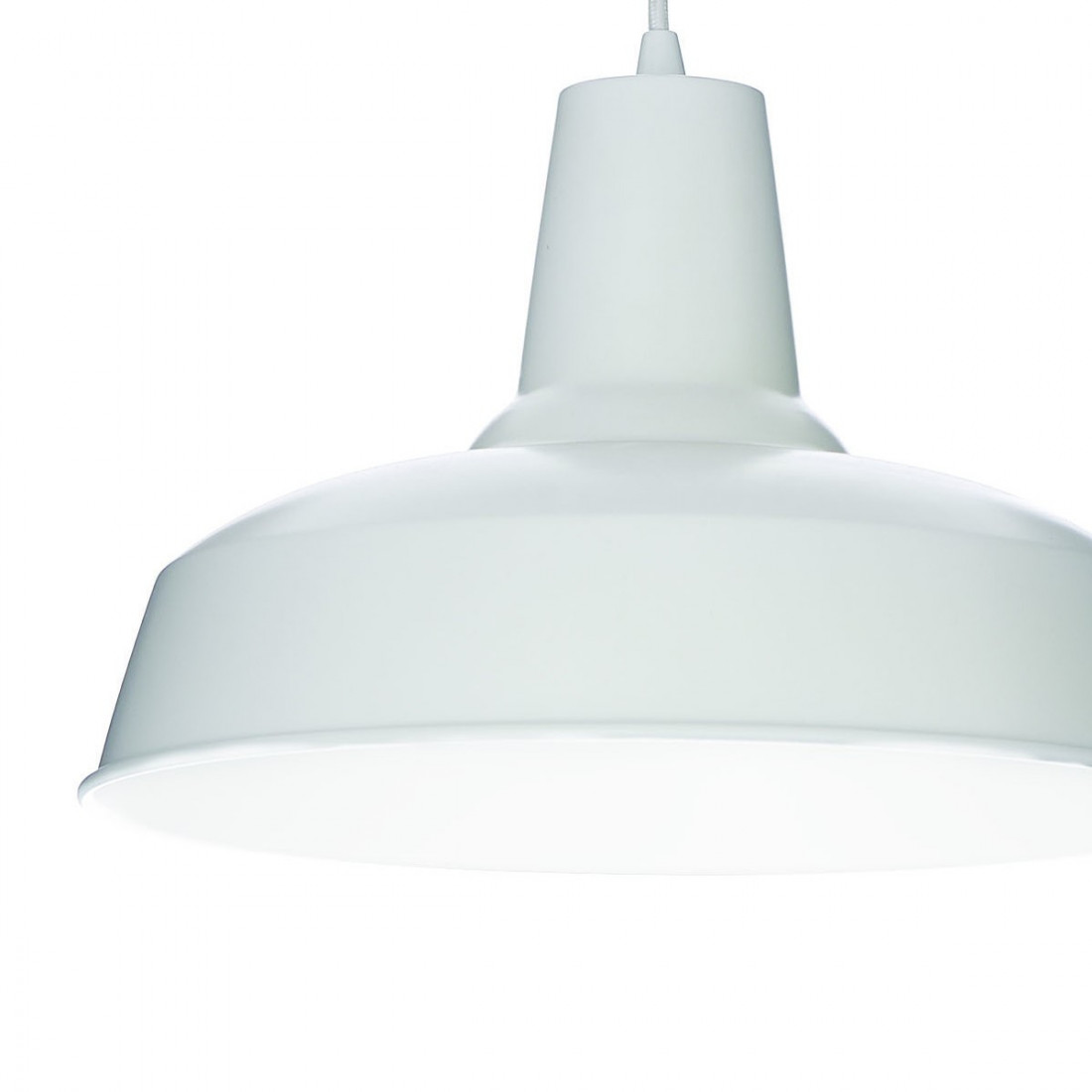 Sospensione ID-MOBY SP1 E27 moderno metallo cromo alluminio bianco nero lampadario interno IP20