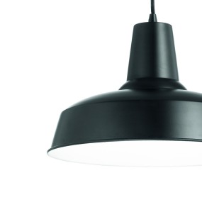 Sospensione ID-MOBY SP1 E27 moderno metallo cromo alluminio bianco nero lampadario interno IP20