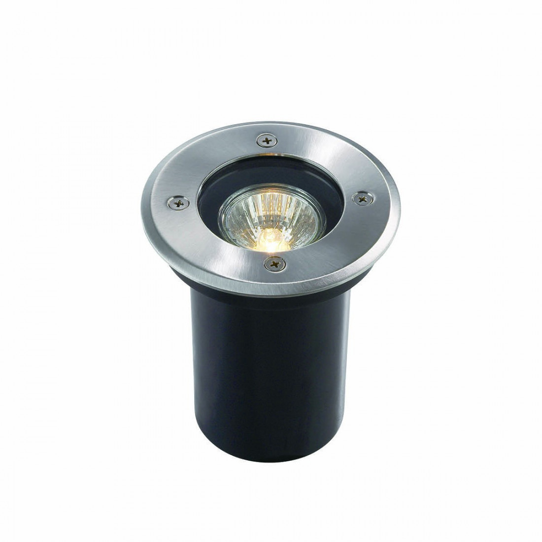 Faretto incasso ID-PARK ROUND Small PT1 GU10 acciaio vetro pvc incasso lampada terra esterno IP65