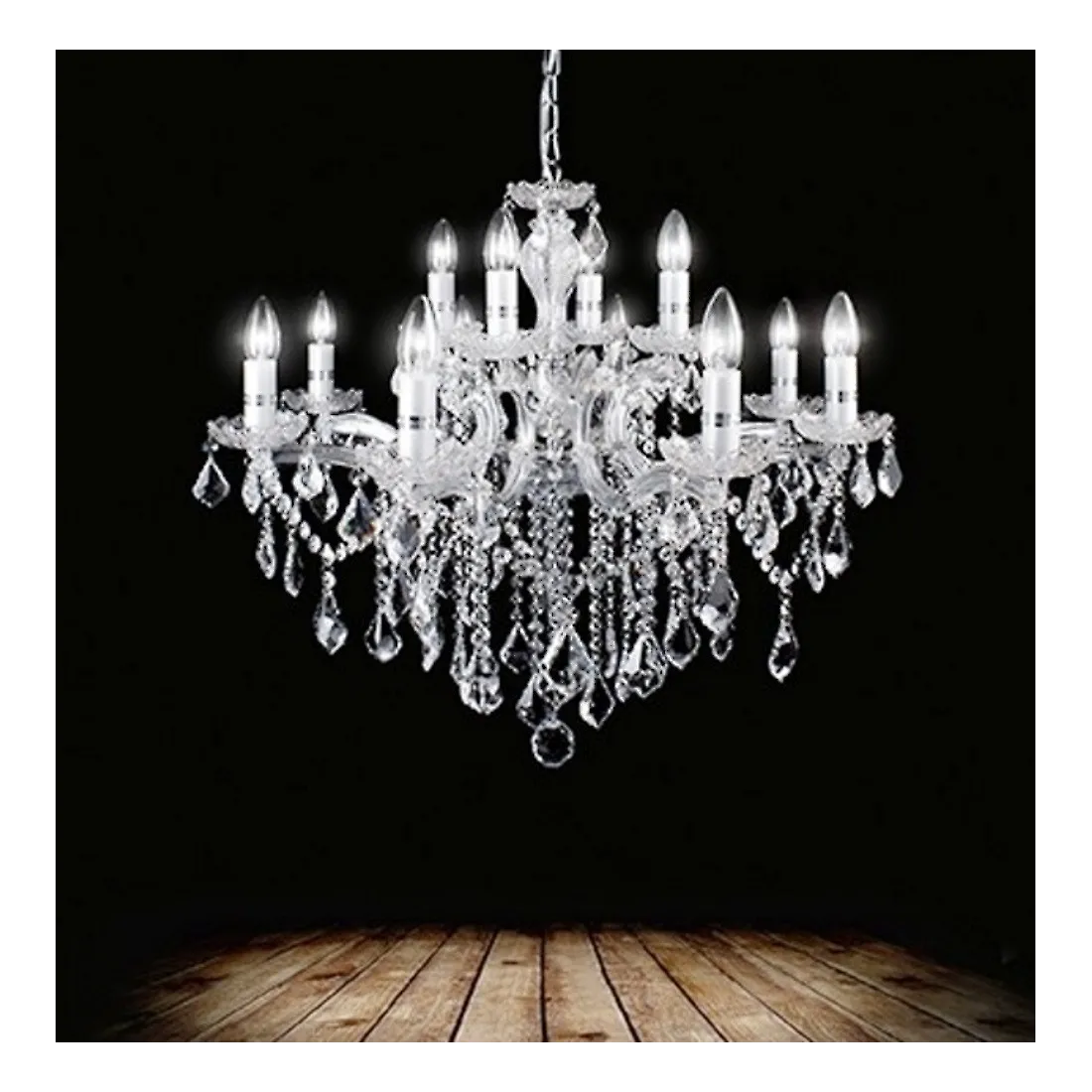 Lampadario FLORIAN SP12 CROMO Ideal Lux