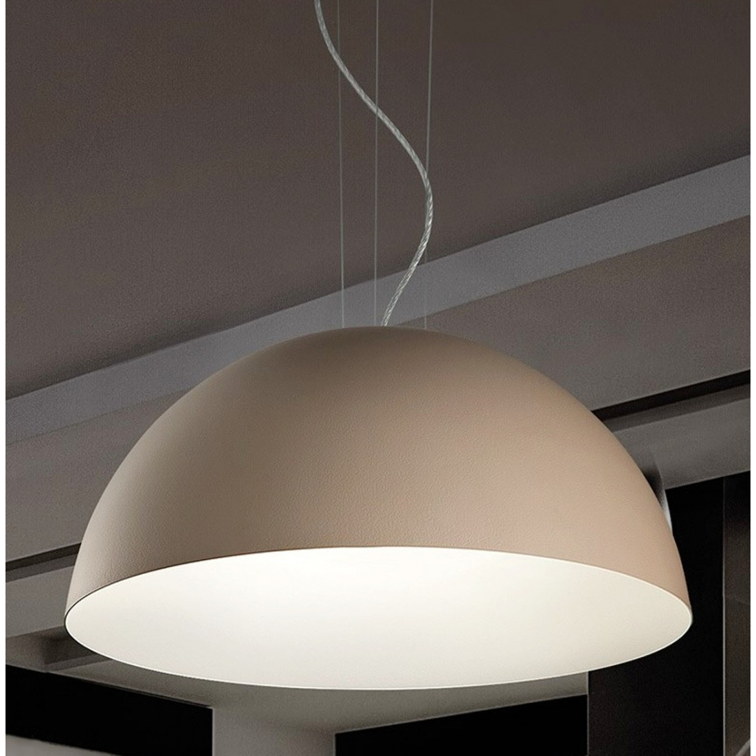 Suspension FB-DUNE LED lustre intérieur moderne à dôme en métal