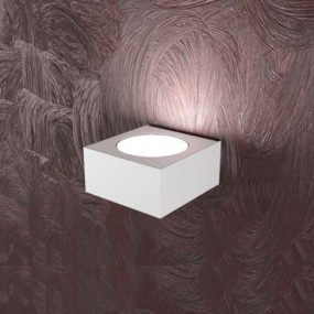 Applique TP-PLATE 1129 AP 9W Gx53 Led cube en métal blanc simple émission lampe murale carrée moderne