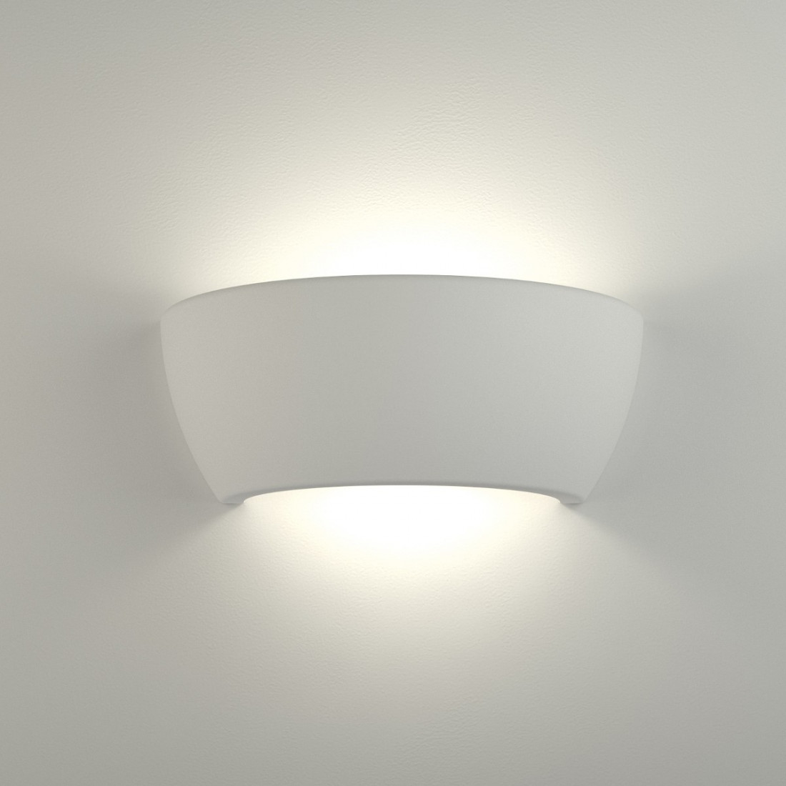 Applique BF-8254 E27 LED gesso bianco biemissione lampada parete vetro dipingere interno IP20