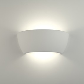 Applique BF-8254 3059 15W LED 2250LM plâtre blanc lampe à biémission à peindre intérieur en verre IP20