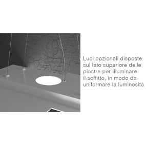 Lampadario TP-PLATE 1129 S3 R 27W Gx53 Led metallo bianco sospensione moderna rettangolare