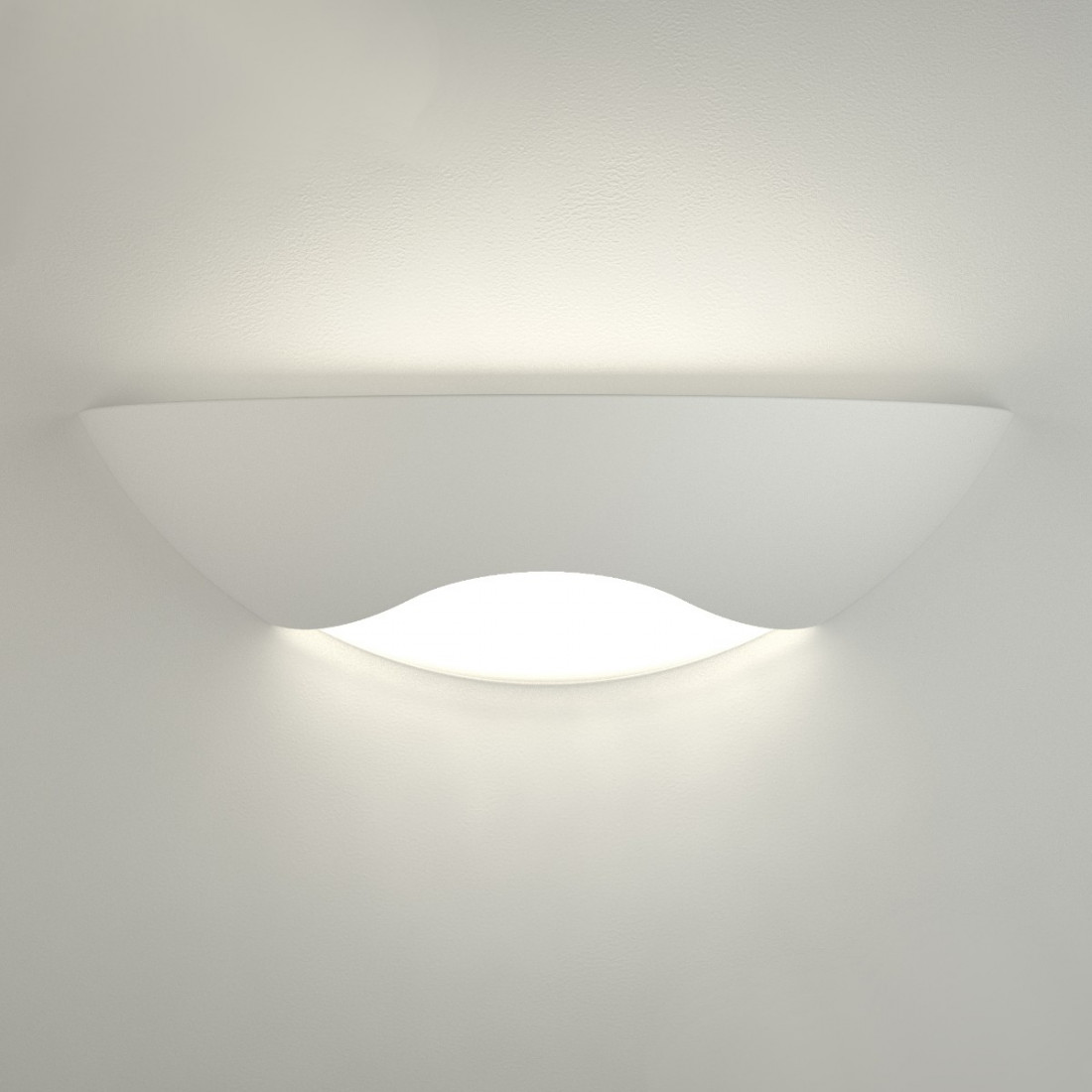 Applique BF-8259 3059 LED 15W gesso bianco verniciabile biemissione lampada parete vaschetta interno IP20