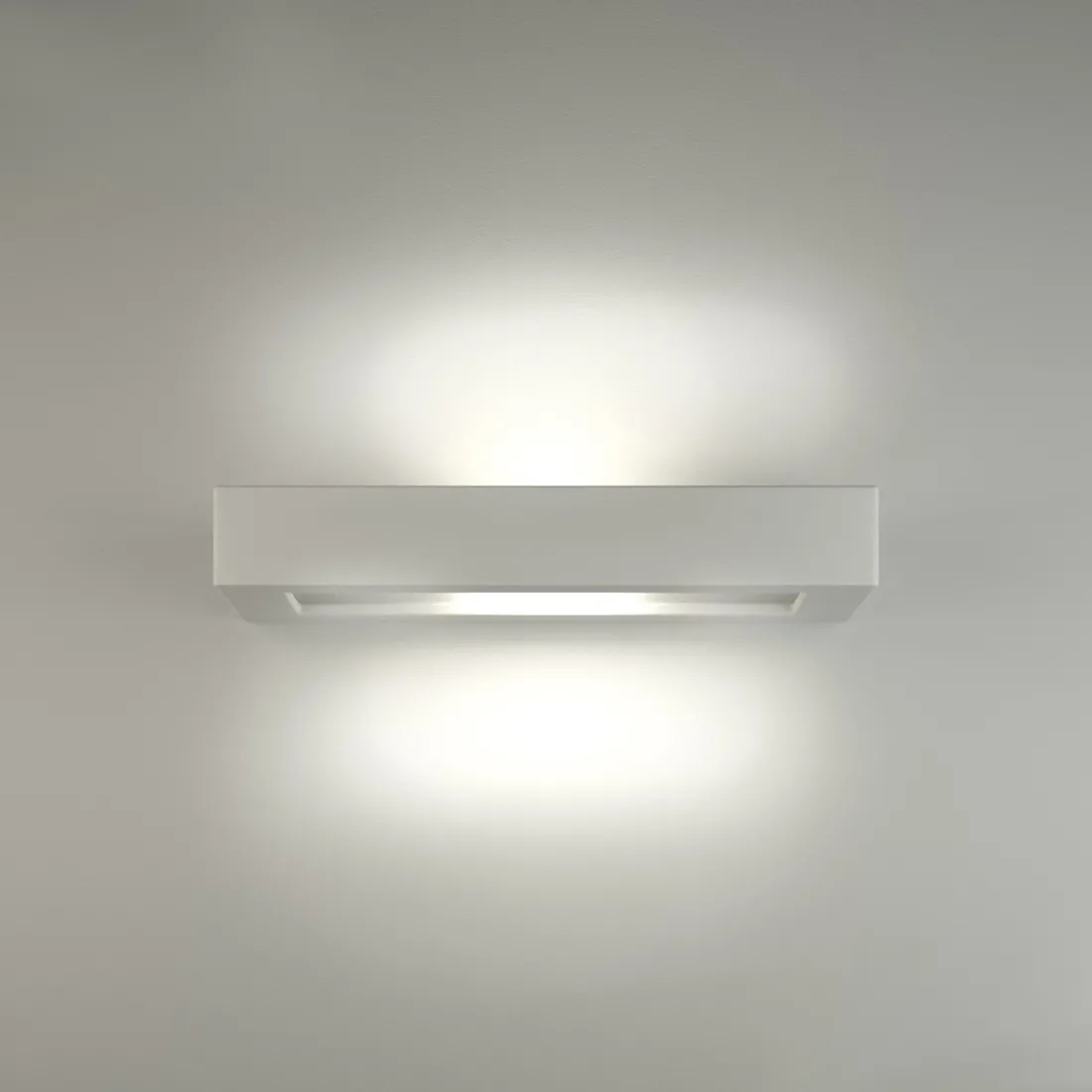Applique BF-8284 52 G9 LED gesso bianco biemissione lampada parete rettangolare interno IP20