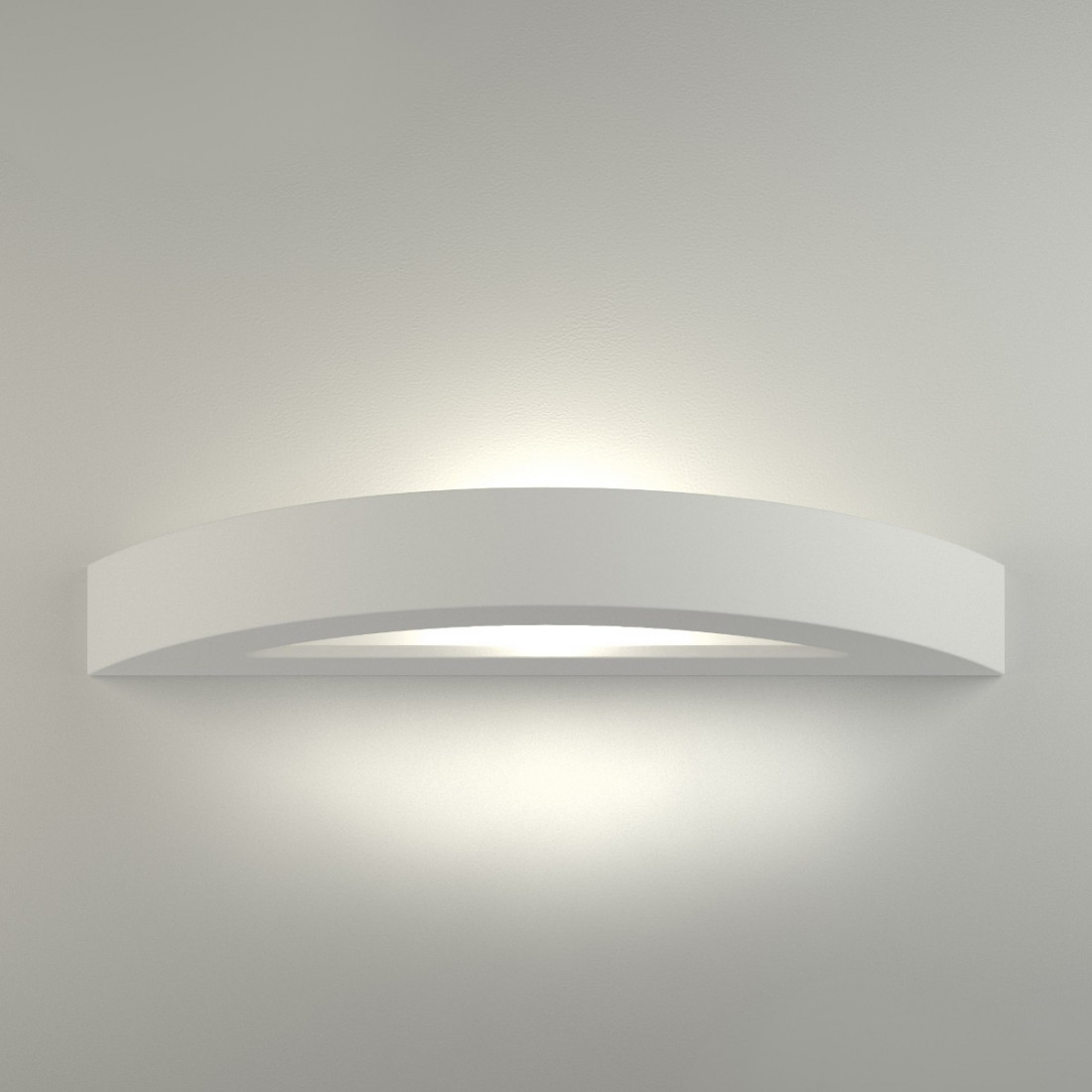 Applique BF-8042 41 E27 40CM LED blanc plâtre biémission applique murale à peindre verre intérieur IP20