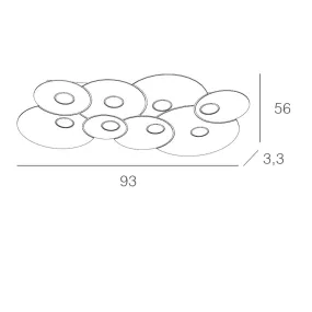 Plafoniera CLOUD 1128 PL8 R Top Light