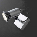 Spot Illuminando ZELIG 1 GU10 LED 7W 3000°K faretto metallo cromo bianco orientabile moderno interno