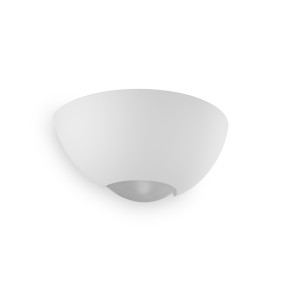 Applique BF-9207 41 E27 LED gesso bianco verniciabile lampada parete biemissione vaschetta interno IP20