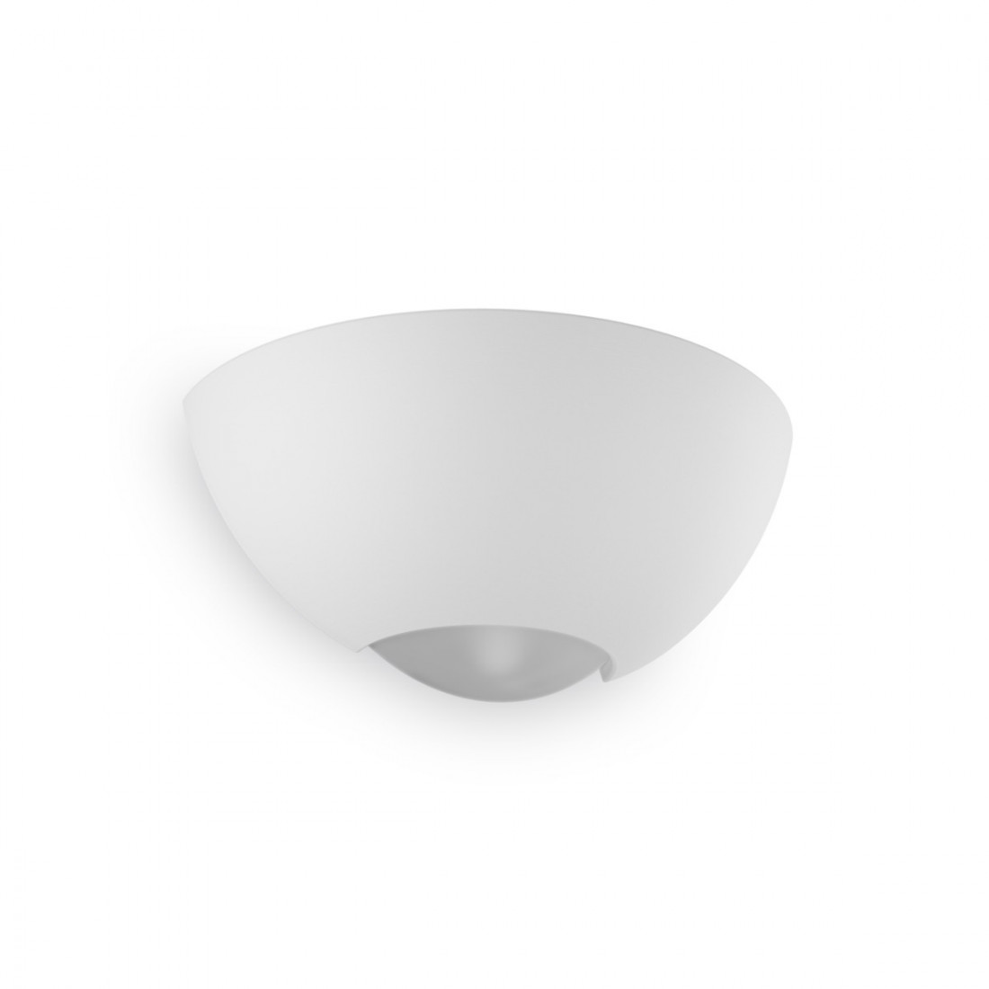 Applique BF-9207 41 E27 LED gesso bianco verniciabile lampada parete biemissione vaschetta interno IP20