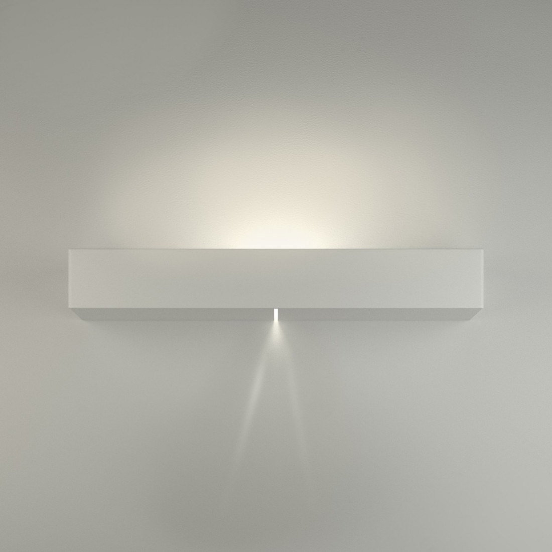 Applique BF-MENSOLA 8481 3078 34CM 19.5W LED 2900LM gesso bianco lampada parete biemissione rettangolare moderna interno IP20