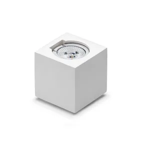 Applique BF-2452 7X7 GU10 10W LED gesso bianco verniciabile lampada parete monoemissione cubo interno IP20