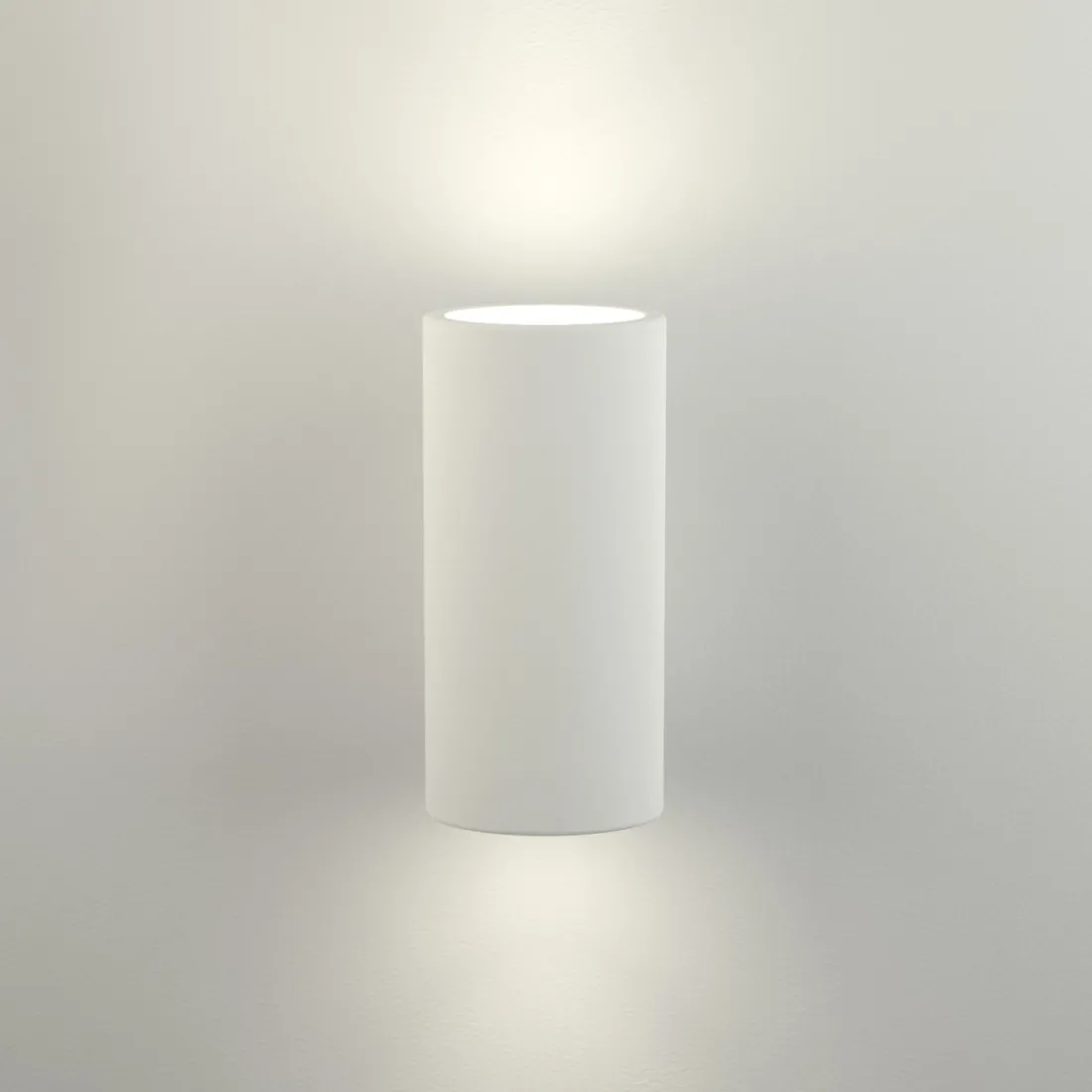 Applique BF-2184 G9 LED gesso bianco verniciabile biemissione cilindro interno IP20