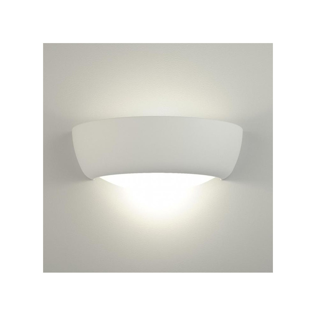 Applique BF-8215 3057 LED 9W 1350LM gesso bianco verniciabile biemissione modulo lampada parete vaschetta interno IP20