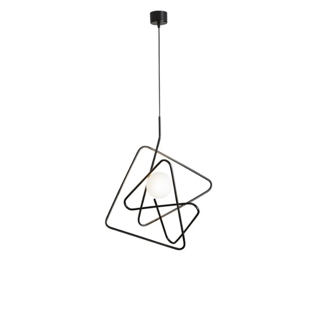 Sospensione GB-INCIUCIO 201 21 60cm acciaio verniciato nero sabbia gabbia interno