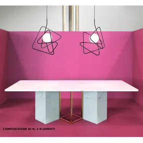 GB-INCIUCIO suspension 201 21 60cm cage intérieure en acier peint sable noir