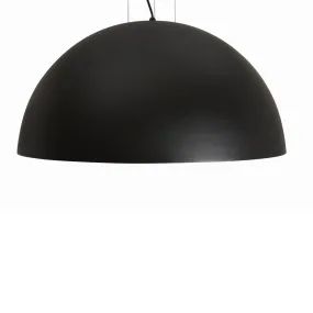 Sospensione GB-RUGIADA 122 24 40cm E27 cupola acciaio corten cemento nero bianco lampadario interno
