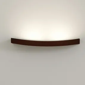 Applique GB-DOLCE 192 45 26W Led 50cm acciaio corten cemento sabbia mensola curva monoemissione interno