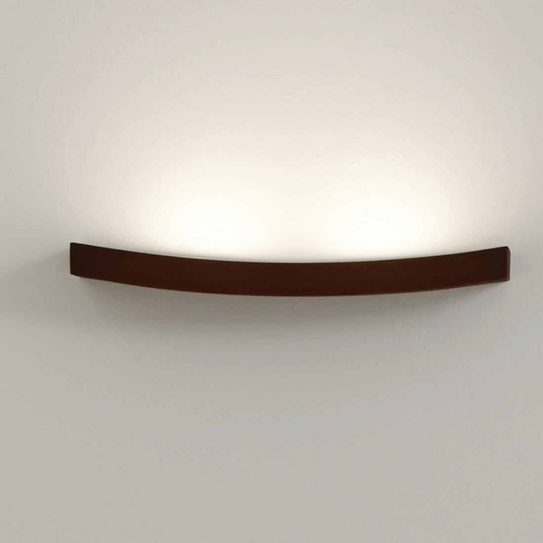 Applique GB-DOLCE 192 45 26W Led 50cm acciaio corten cemento sabbia mensola curva monoemissione interno