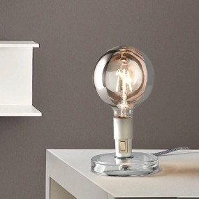 Moderne weiße oder schwarze Lampe komplett mit BUGIA Illuminando