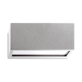 Applique PN-CONNECTION EST167 E27 LED moderno grigio biemissione lampada parete esterno IP54