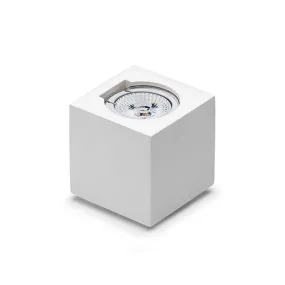 Applique BF-2546 9X9 GU10 10W LED gesso bianco verniciabile lampada parete monoemissione cubo interno IP20