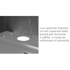 Lampadario TP-AREA 1127 S3 R+2 45W Gx53 Led 60x20 biemissione metallo bianco sospensione moderna rettangolare