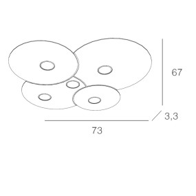 Plafoniera CLOUD 1128 PL5 Top Light