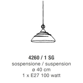 Pendentif LM-4260 1SG E27...