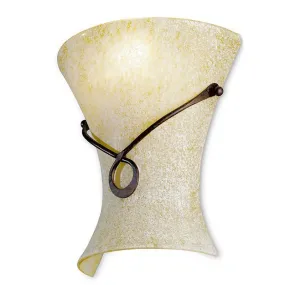 Applique FM-DAPHNE 6088 APF piccola vetro invecchiato soffiato lampada parete classica E14